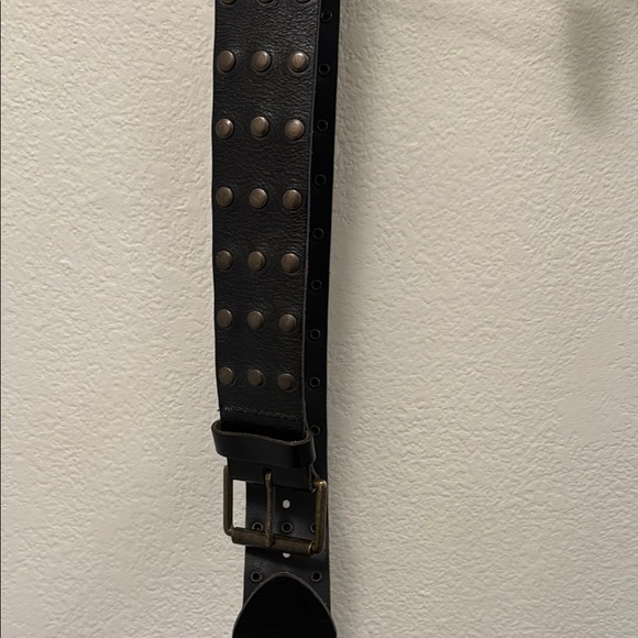 GAP Black Studded Leather Belt